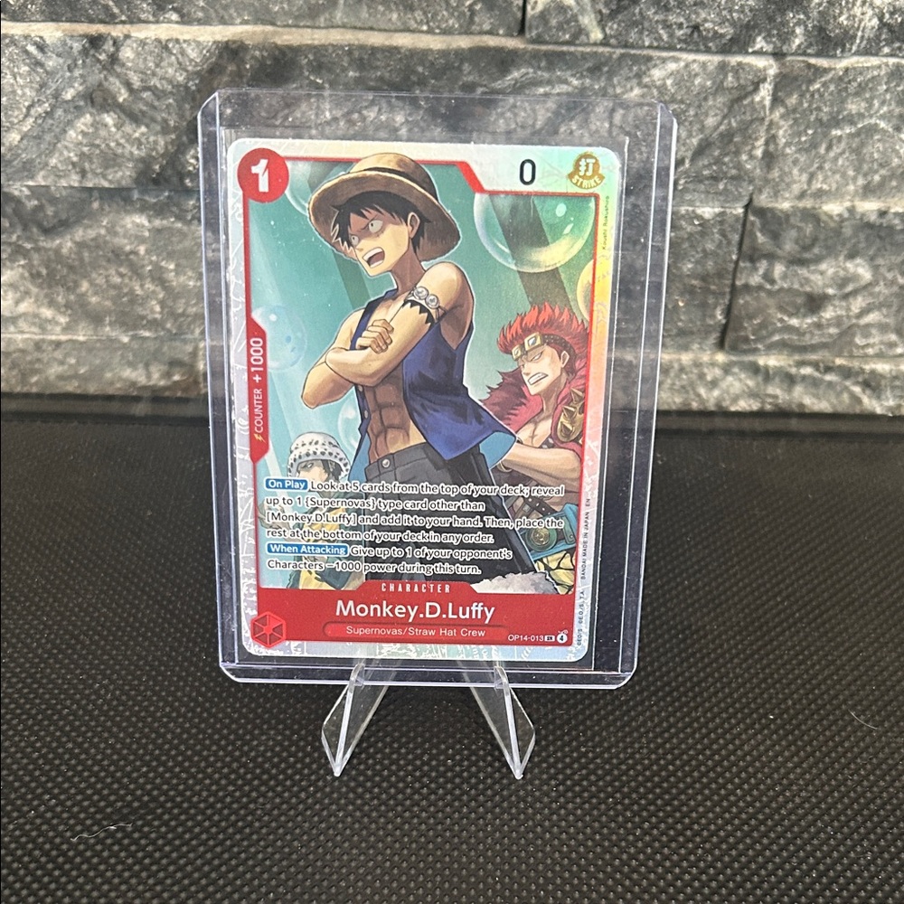One Piece Monkey D. Luffy OP14-013 SR The Azure Sea’s‎ Seven M/NM